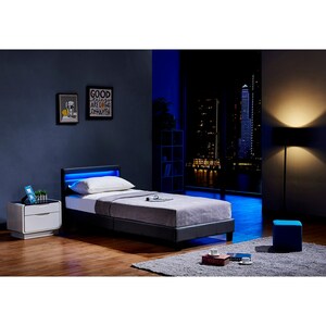 Home Deluxe LED Bett Astro inkl. Matratze versch. Größen und Farben