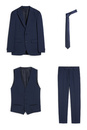 Bild 1 von C&A Baukasten-Anzug mit Krawatte-Regular Fit-4 teilig, Blau, Größe: 25