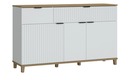 Bild 1 von Sideboard  Plissee weiß Maße (cm): B: 145 H: 86 T: 40 Kommoden & Sideboards