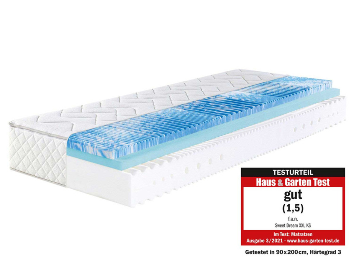 Bild 1 von f.a.n. 7-Zonen-Kaltschaum-Matratze Sweet Dream XXL
