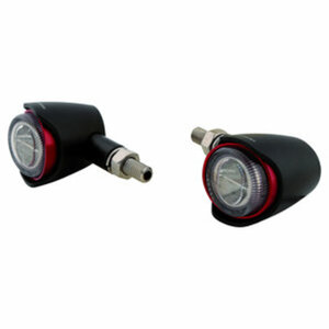 Akron-X LED-Blinker E-geprüft, Paar,  in schwarz oder rot Highsider