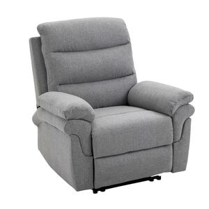 HOMCOM Ruhesessel mit Liegefunktion grau 91B x 92T x 102H cm   Elektrischer Fernsehsessel Aufstehsessel Relaxsessel Sessel