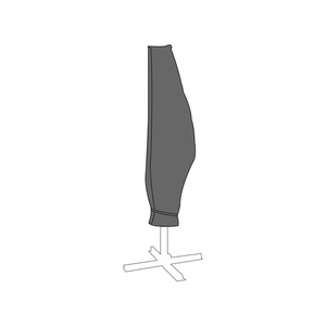 LEX Schutzhülle für Ampelschirme, Ø 200 - 400cm, Größe: 265 x 40/70/50, Tragetasche, Reißverschluss durchgängig
