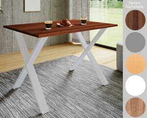 VCM Premium Holz Esstisch Küchentisch Speisetisch Tisch Xona X Weiß