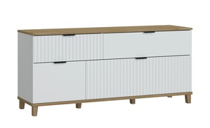 Lowboard  Plissee weiß Maße (cm): B: 145 H: 66 T: 40 Kommoden & Sideboards