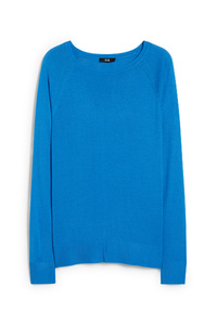 C&A Pullover-mit LENZING™ ECOVERO™, Blau, Größe: XS