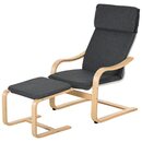 Bild 1 von HOMCOM Relaxsessel mit Fußhocker   Ruhesessel Relaxstuhl TV-Stuhl Wohnzimmersessel