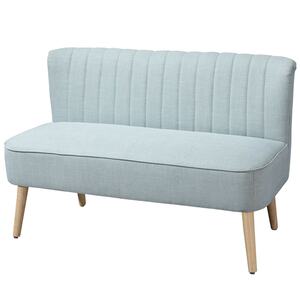 HOMCOM Sofa für 2 Personen 117cm x 56,5cm x 77cm   Sofa 2-Sitzer Couch Stoffsofa Liege Lounge Sitzmöbel gepolstert