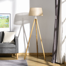 Bild 2 von HOMCOM Stehlampe Stehleuchte Standleuchte mit Bambus Holz-Stativ modern künstlerisch für das Wohnzim