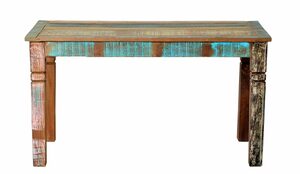 TPFLiving Esstisch »Valdez«, Produktlinie Alaska - Massivholz - Designer Tisch - Plattenstärke 25 mm - Farbe bunt - Küchentisch - massiv - Konferenztisch 140 cm - Holztisch - Esszimmertisch