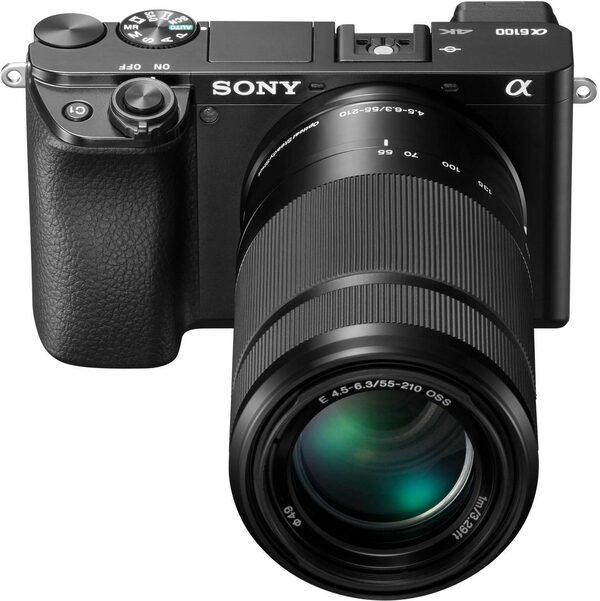 Bild 1 von Sony »Alpha 6100 Kit mit SELP1650 + SEL55210« Systemkamera (SELP1650, SEL55210, 24,2 MP, NFC, Bluetooth, WLAN (Wi-Fi)