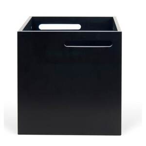 Regalbox BERLIN BOX 34 x 34 cm schwarz - MDF schwarz lackiert - Breite 34 cm - Höhe 34 cm - Tiefe 33 cm