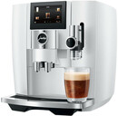 Bild 1 von JURA J8 Piano White (EA) Kaffeevollautomat (OneTouch, Weiß, Touchscreen-Farbdisplay, 1,9 l Wassertank, Milchbehälter/Milchdüse, Professional Aroma Grinder, App-Steuerung)