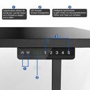 Bild 3 von Clanmacy Schreibtisch »Höhenverstellbarer Schreibtisch elektrisch Single Motor Tisch bis belastbar 80kg«