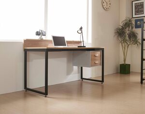 my home Schreibtisch »Wenzel«, Arbeitsplatte Akazie Dekor, geeignet für das Home office, Laptoptisch