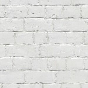 Grosfillex Wandverkleidung Element 3D Ziegel Weiß 260 cm x 37,5 cm