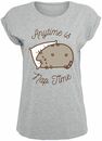 Bild 1 von Pusheen Anytime Is Nap Time T-Shirt grau meliert