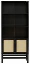 Bild 3 von Home affaire Bücherregal »Tanay«, 1-tlg., aus schönem massivem Kiefernholz, mit 2 verstellbare Einlegeböden, mit Rattangeflecht auf den Türfronten, in verschiedenen Farbvarianten enthältl