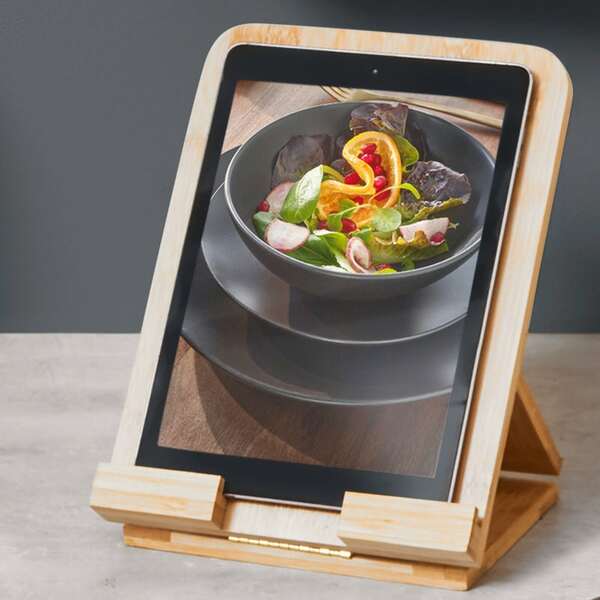 Bild 1 von Tablet-/Kochbuchhalter aus Bambus, ca. 27,5x20x4,5cm