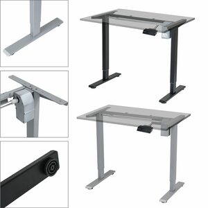 Clanmacy Schreibtisch »Höhenverstellbarer Schreibtisch elektrisch Tisch Tischgestell bis belastbar 80kg«