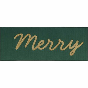 Paper Poetry Taftband Merry Christmas grün 38mm 3m