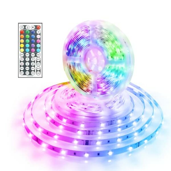 Bild 1 von Govee LED Strip 5m, RGB LED Streifen, Farbwechsel LED Band mit IR Fernbedienung, für die Beleuchtung von Haus, Party, Küche 5M