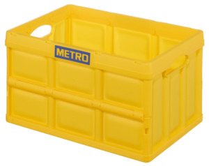 METRO Professional Klappbox Gelb 53 x 36 x 29,5 cm