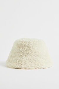 H&M Bucket Hat Weiß, Hut in Größe S/54. Farbe: White
