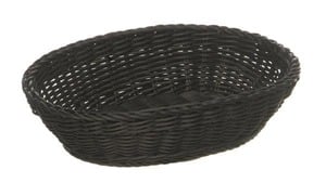 Metro Professional Korb Oval, 25 x 19 cm, H: 6,5 cm, schwarz