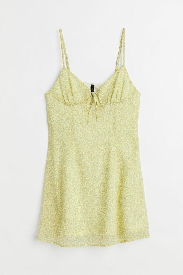 Bild 1 von H&M Chiffonkleid mit Cut-out Gelb/Klein geblümt, Party kleider in Größe 40. Farbe: Yellow/small flowers