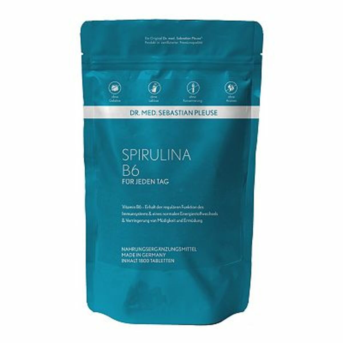 Bild 1 von Dr. med. Sebastian Pleuse Spirulina B6 1.800 Tabletten für 120 Tage