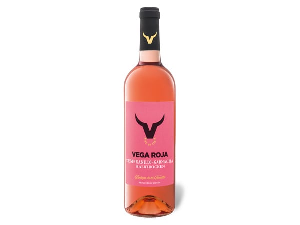 Bild 1 von Vega Roja Tempranillo-Garnacha Valdepeñas DO halbtrocken, Roséwein 2021