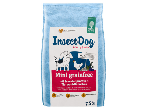 Bild 1 von Green Petfood InsectDog Hundetrockennahrung Mini, 7,5 kg