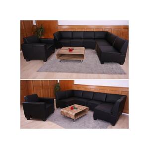 Couch-Garnitur Moncalieri 6-1 ~ schwarz