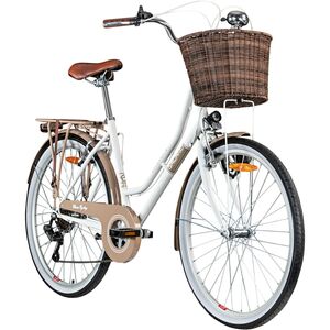 Galano Belgravia Damenfahrrad ab 145 cm retro Fahrrad 26 Zoll mit tiefem Einstieg und 6 Gängen für Damen und Mädchen