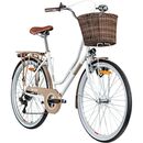 Bild 1 von Galano Belgravia Damenfahrrad ab 145 cm retro Fahrrad 26 Zoll mit tiefem Einstieg und 6 Gängen für Damen und Mädchen