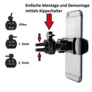 Bild 3 von IWH Smartphone / Handyhalter "Klick" für Lüftungsschlitze 2 Stück