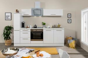 Küchenzeile RP240WWC mit Geräte 240 cm Weiß
