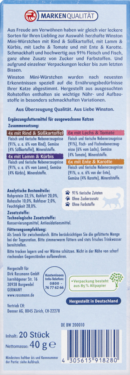 Bild 2 von Winston Mini Würstchen Winter