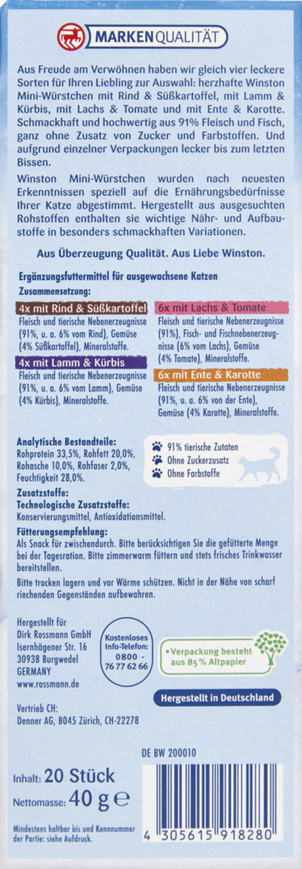 Bild 2 von Winston Mini Würstchen Winter