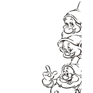 Komar Wandbild Snow White Dwarves Disney B/L: ca. 30x40 cm