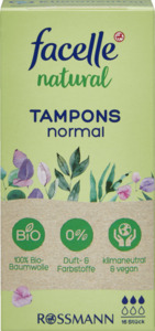 facelle natural Tampons normal