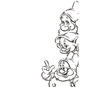 Komar Wandbild Snow White Dwarves Disney B/L: ca. 40x50 cm