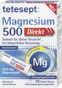 tetesept Magnesium 500 Direkt-Sticks