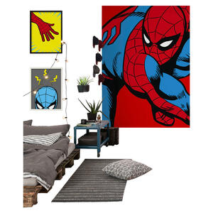 Komar Fototapete Marvel PowerUp Spider-Man Watchout Spiderman B/L: ca. 200x250 cm