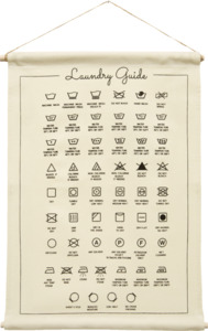 IDEENWELT Wanddekoration "Laundry Guide"