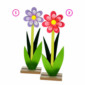 KODi season Standdeko Filz Blume 31 cm verschiedene Varianten