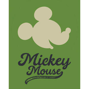 Komar Wandbild Mickey Mouse Green Head Disney B/L: ca. 40x50 cm