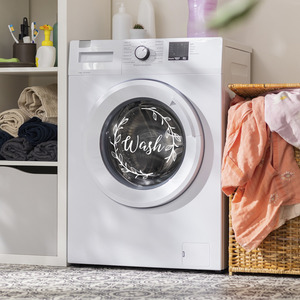 IDEENWELT Waschmaschinensticker "Wash"