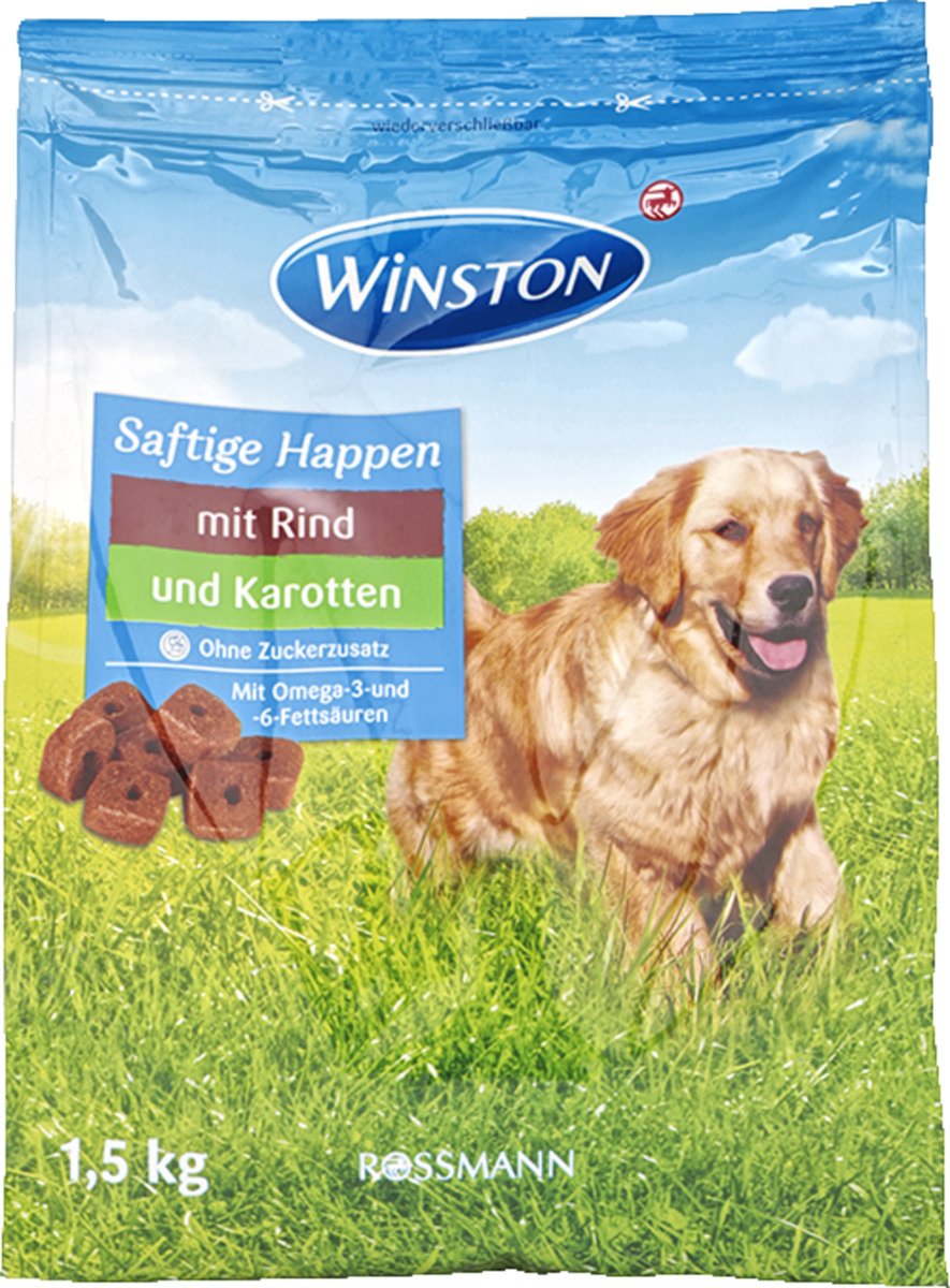 Bild 1 von Winston Saftige Happen mit Rind & Karotten 1.66 EUR/1 kg